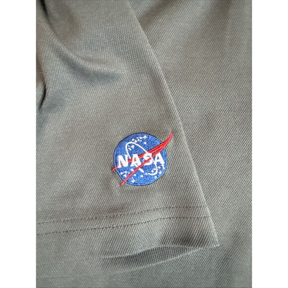 NASA Artemis 1 Men’s Polo Shirt Size Medium Employee Staff Authentic Shirt Gray - Picture 3 of 6